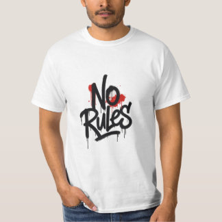 T-Shirt No Rules Graffiti