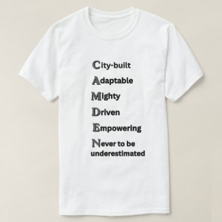 T-shirt NO SHADE GREY Motivationnel CAMDEN Unisexe Hommes