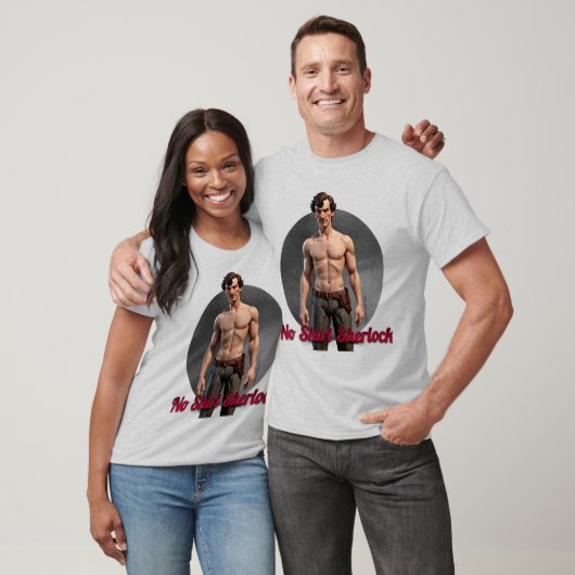 T-shirt "No Shirt Sherlock" (Unisexe)