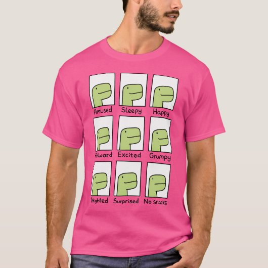T-shirt No Snacks Timmy T-Rex (Devant)