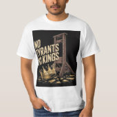 T-shirt No Tyrants No Kings (Devant)