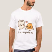 T-shirt No U Complete Me (Devant)