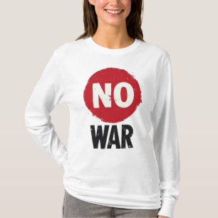 T-shirt NO WAR — Manifestation mondiale pour la paix