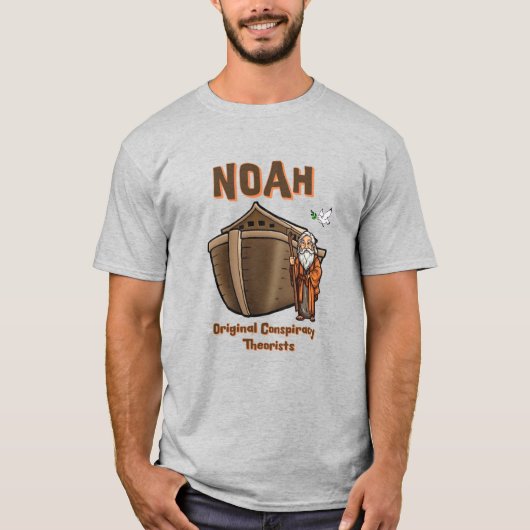 T-shirt Noah Conspiration théoricien original Humour chrét (Devant)