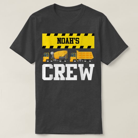T-shirt Noah Construction Crew Doublon Personnalisé Camion (Design devant)