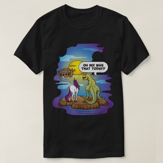T-shirt Noahs Ark Christian Pun Bibble The Last Unicorn Di (Design devant)