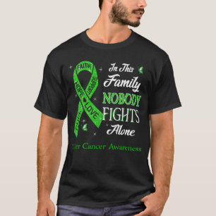 T-shirt Nobody Fights Alone Liver Cancer Aware