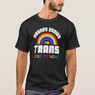 T-shirt Nobody Knows Transgender Rainbow Lgbt Gay Pride Mo