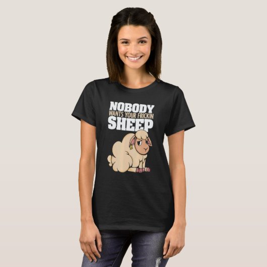 T-shirt Nobody Wants Your Frickin Sheep Board Game (Devant entier)