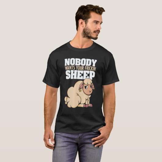 T-shirt Nobody Wants Your Frickin Sheep Board Game (Devant entier)