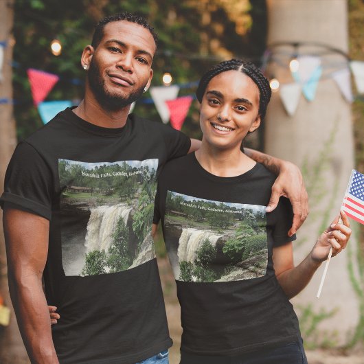 T-shirt Noccalula Falls Gadsden Alabama Dark Unisex