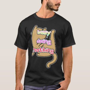 T-shirt N'occupe pas de couleurs d'arc-en-ciel et de chats