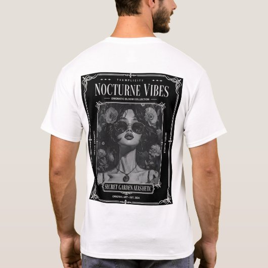 T-shirt Nocturne Vibes Secret Garden (Dos)