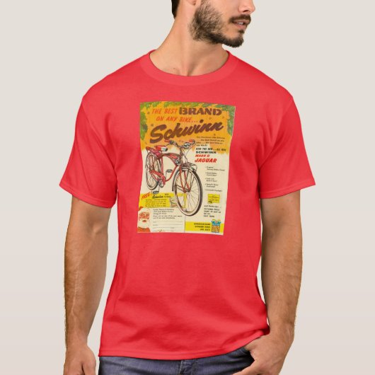T-shirt Noël 1958 de publicité de vélo de Schwinn de (Devant)