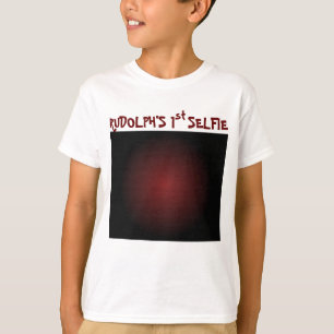 T-shirt Noël 1ère Selfie & Père Noël Liste de Rudolf sur l