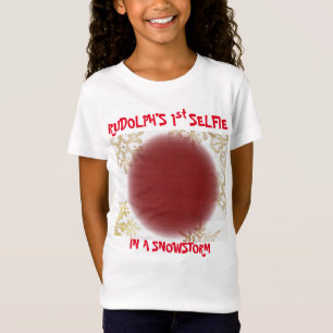 T-Shirt Noël 1ère Selfie & Père Noël Liste de Rudolf sur l