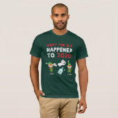 T-shirt Noël 2020 Funny Quarantined Elf Nouveauté (Devant entier)