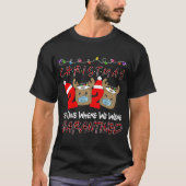 T-shirt Noël 2020 Père Noël Mask Celui Où Nous Étions Qu (Devant)