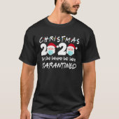 T-shirt Noël 2020 Quarantaine Noël Père Noël Face Wea (Devant)