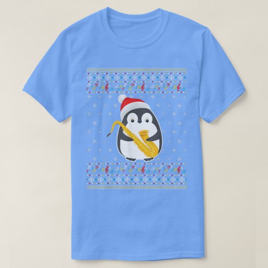 T-shirt Noël 2021 Doux moche de Noël Pingouin Saophone  (Design devant)