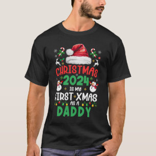 T-shirt Noël 2024 Est Mon Premier Noël Comme Papa F