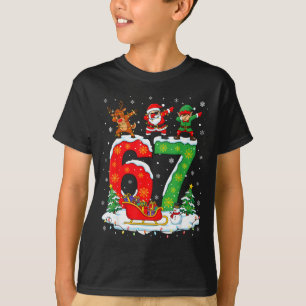 T-shirt Noël 67 Six Sept Mème Gen Alpha Renne San