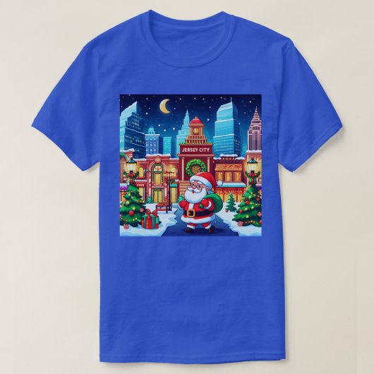 T-shirt Noël à Jersey City (Design devant)