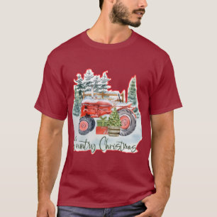 T-shirt Noël à la campagne