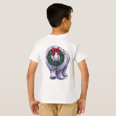 T-shirt Noël à l'ours polaire (Dos entier)