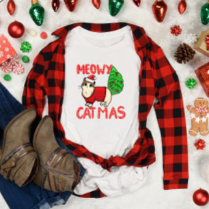 T-shirt Noël à Meowy Catmas