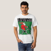 T-shirt Noël à vélo (Devant entier)