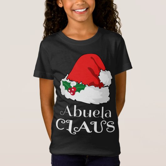 T-Shirt Noël Abuela Claus Correspondant Pyjama Santa Hat X (Devant)