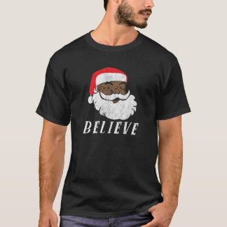T-shirt Noël afro-américain Noir Père Noël Swea