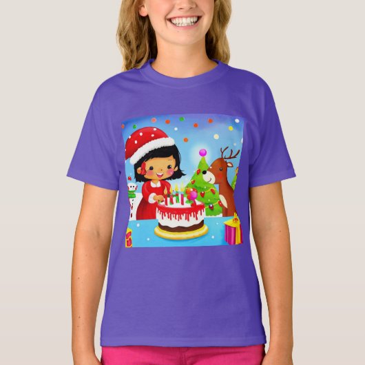 T-shirt Noël Anniversaire 7 (Devant)