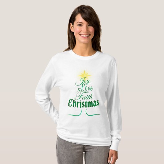 T-shirt Noël Arbre de Noël (Devant entier)