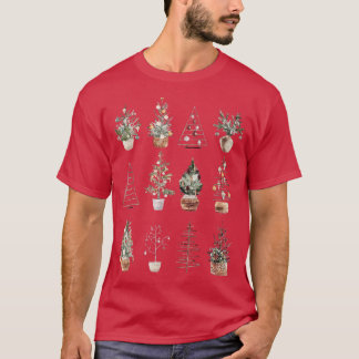 T-shirt Noël Arbre Vintage Lumières de Noël Cosy Chris