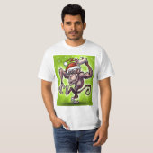 T-shirt Noël au chimpanzé (Devant entier)