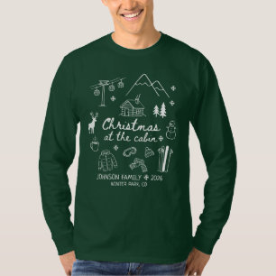 T-shirt Noël au groupe de cabine de famille appariée