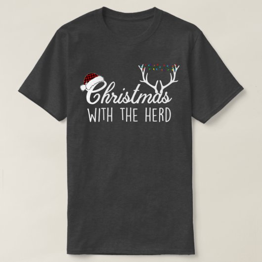 T-shirt Noël Avec Le Troupeau (Design devant)