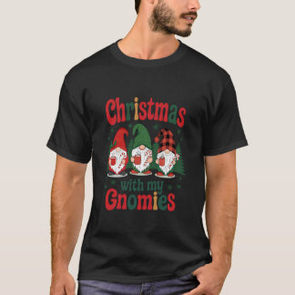 T-shirt Noël avec mes gnomes drôles de famille de nains de