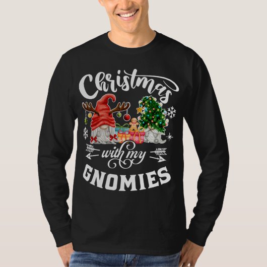 T-shirt Noël Avec Mes Gnomes Noël Gnome Funny XM (Devant)