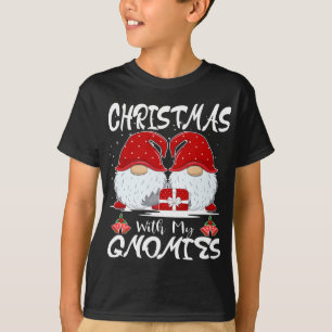 T-shirt Noël Avec Mes Gnomes Un Couple De Noël Qui S'Appar