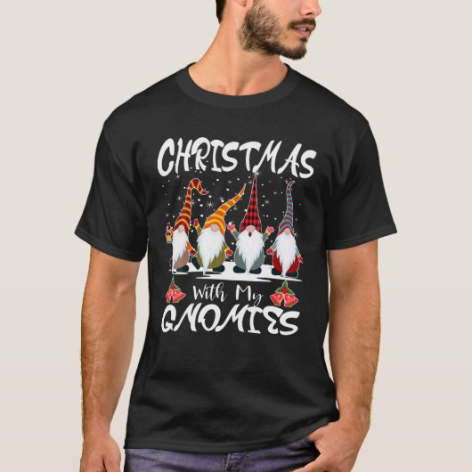 T-shirt Noël Avec Mes Gnomies Amis Xmas Family Matc (Devant)