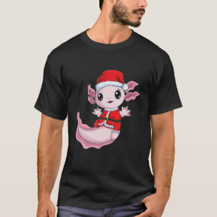 T-shirt Noël Axolotl Père Noël Noël Noël Pjs Pajama Kawa