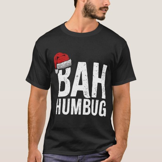 T-shirt Noël Bah Humbug (Devant)