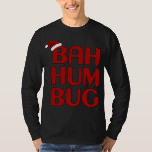 T-shirt Noël Bah Humbug Shirt-Xmas Humbug Santa Hat