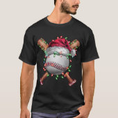 T-shirt Noël Baseball Père Noël Sports Noël (Devant)