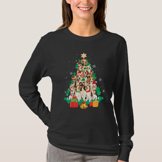 T-shirt Noël beagle (Devant)