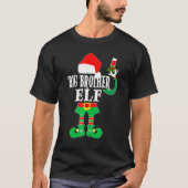 T-shirt Noël Big Brother ELF Xmas Pyjama Famme de contrepa (Devant)