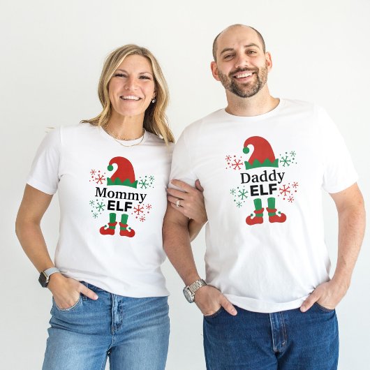 T-shirt Noël blanc des hommes de papa Elf